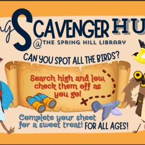 Spring Hill Branch Library Birding Scavenger Hunt