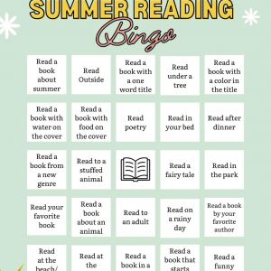 Citrus and Sage Bookshop Kids Reading Bingo