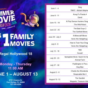 Regal Cinemas Regal Summer Movie Express