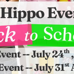 07/25 - 07/26, 07/31 - 08/02 Hernando County Fairgrounds Hippo Events Back to School Consignment Sale