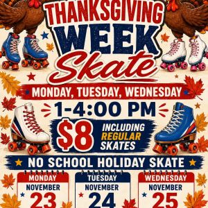 11/23 - 11/25 The Locomo Skate Rink Thanksgiving Week Skate