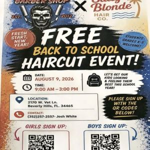 08/09 VFW Post 10087 Back to School Haircut Event