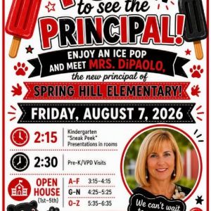 08/07 Spring Hill Elementary School Pop In to See the Principal