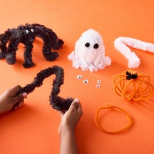 10/24 Michaels Lil Witching Hours Chenille Stem Ghost or Spider