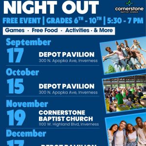 Depot Pavilion and Cornerstone Baptist Church Teens Night Out, The