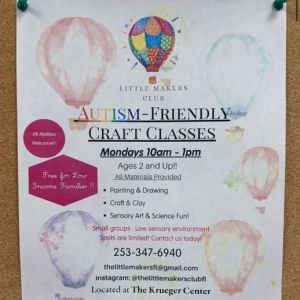 Krueger Center Autism Friendly Craft Classes