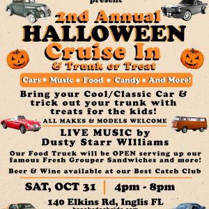 10/31 Brooks Dockside Seafood Halloween Cruise In and Trunk or Treat
