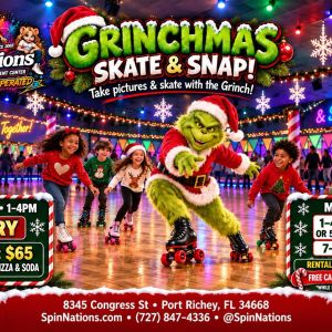 12/12 - 12/21 SpinNations Skating Center Grinchmas Sk8 and Snap