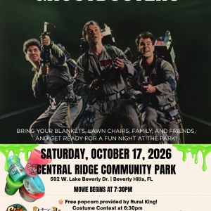 10/17 Central Ridge Community Park Movie in the Park Ghostbusters