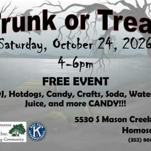 10/24 Old Homosassa Learning Center Trunk or Treat