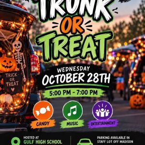 10/28 Gulf High School Trunk or Treat