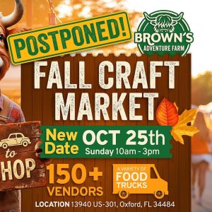 10/25 Browns Adventure Farm and Country Store Fall Craft Market