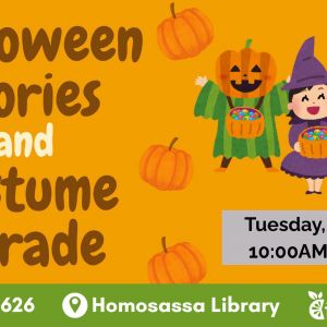 10/27 Homosassa Public Library Halloween Stories and Costume Parade