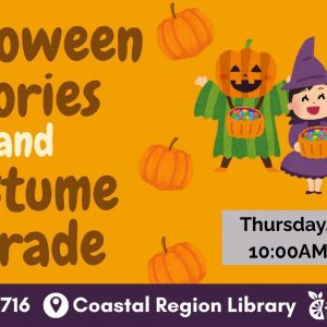 10/29 Coastal Region Library Little Learners Halloween Costume Parade
