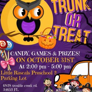 10/31 Little Rascals Preschool 2 Trunk or Treat