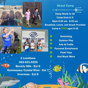 Boys and Girls Clubs of Citrus County Summer Camp