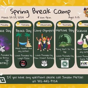 FREE Spring Break camp at Jerome Brown Center and Tom Varn Park