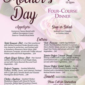 Skyview Restaurant Mothers Day Four Course Dinner
