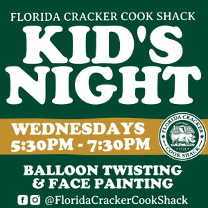 Florida Cracker Cook Shack and Mercantile Kids Night