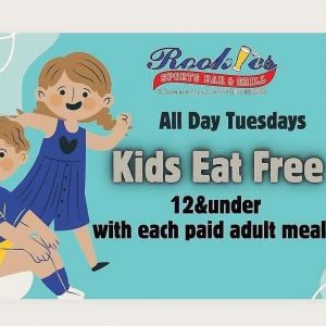 Rookies Sports Bar and Grill Kids Eat Free