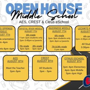 08/08 Citrus County Middle Schools Open House