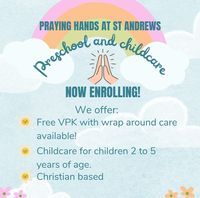 Praying Hands At St Andrews Preschool and Childcare