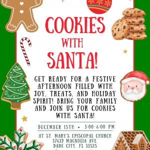 12/15 St Marys Episcopal Church Cookies with Santa