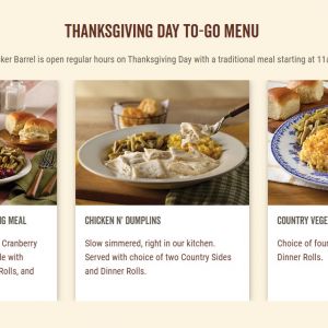 Cracker Barrel Thankgiving Heat n Serve