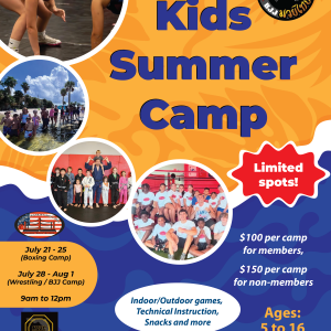 Primal Striking and BJJ Kids Summer Camp