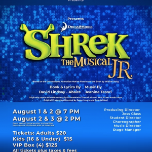 08/01 - 08/03 Richey Suncoast Theatre Presents "Shrek the Musical Jr"