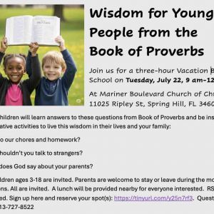 Mariner Boulevard Church of Christ VBS