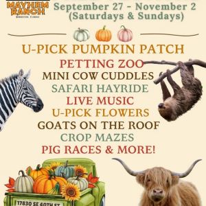 09/27 - 11/02  Mayhem Ranch Fall Festival