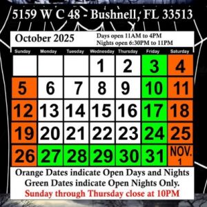 10/03 - 11/01 Chumlee Park Halloween Festival