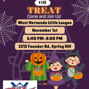 11/01 West Hernando Little League Complex Trunk or Treat