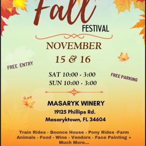 11/15 - 11/16 Masaryk Winery Fall Festival