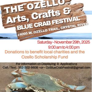 11/29 Ozello Civic Association Arts Crafts and Blue Crab Festival