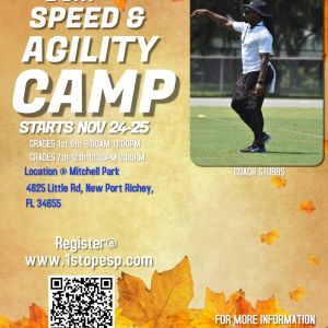 Mitchell Park Thanksgiving Break 2 Day Speed and Agility Camp