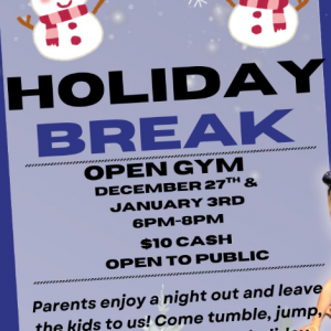 12/27 and 01/03 One Elite Allstar Cheerleading  Holiday Break Open Gym