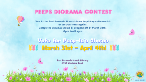 03/03 - 03/28 East Hernando Branch Library Peeps Diorama Contest