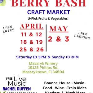 04/11 - 05/03 Masaryk Winery Berry Bash Craft Market